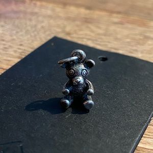 James Avery retired bear charm, sterling silver
